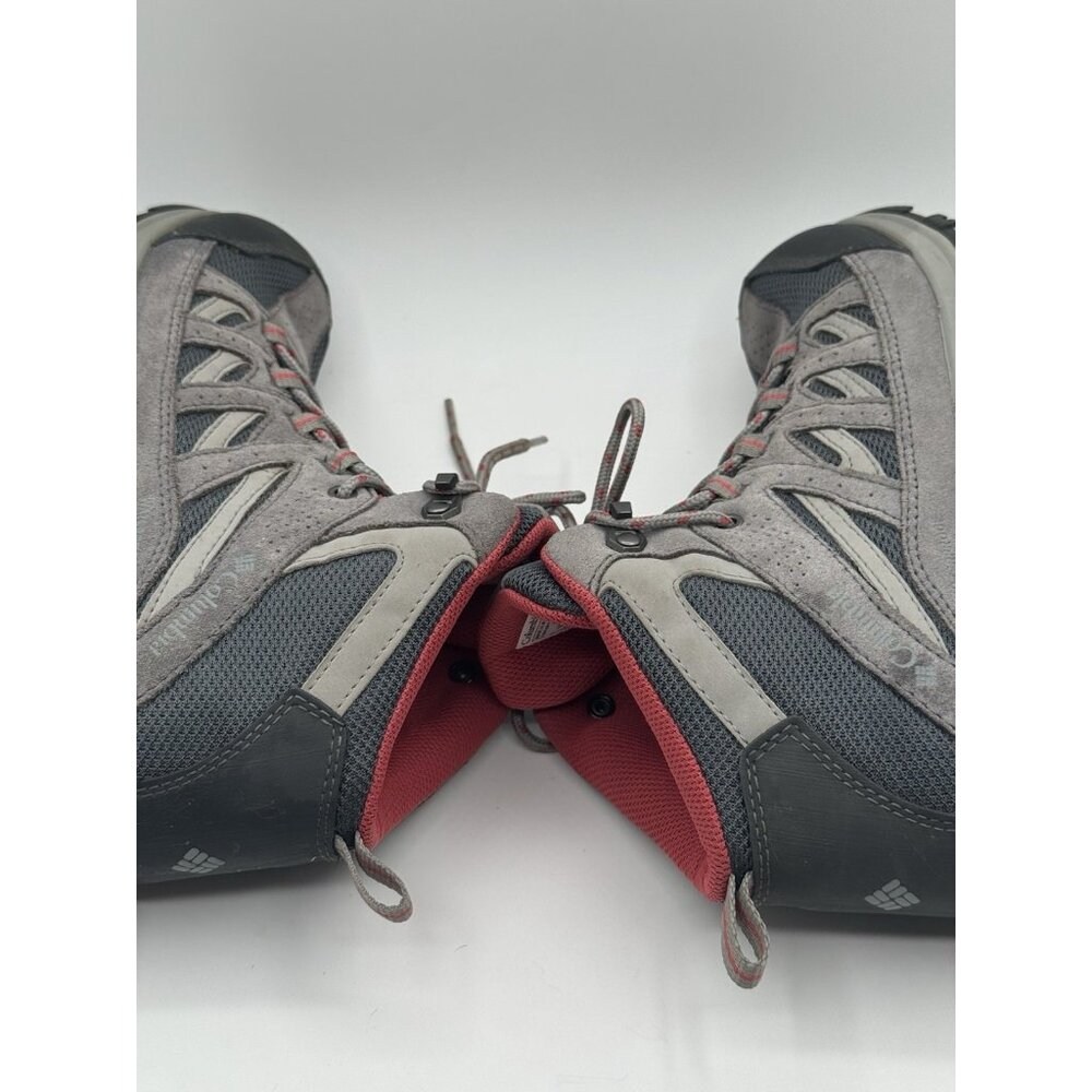 Columbia Boots Womens 8.5 Crestwood Hiking Gray Leather Fabric BL5371-053 Casual - Picture 6 of 12